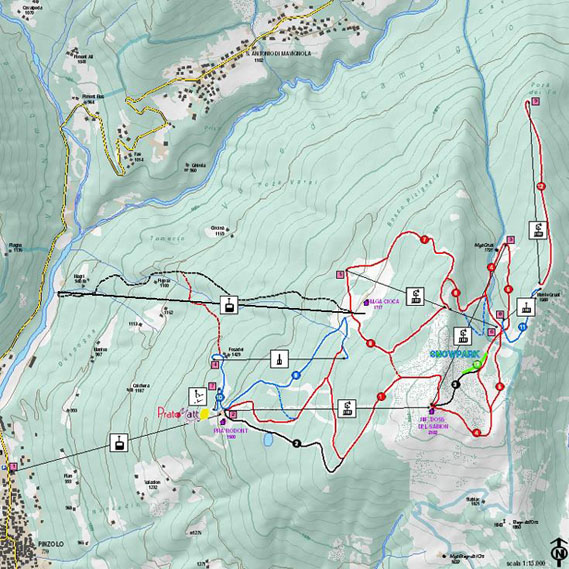 Mappa piste sci Pinzolo
